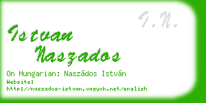 istvan naszados business card