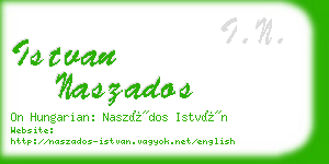 istvan naszados business card